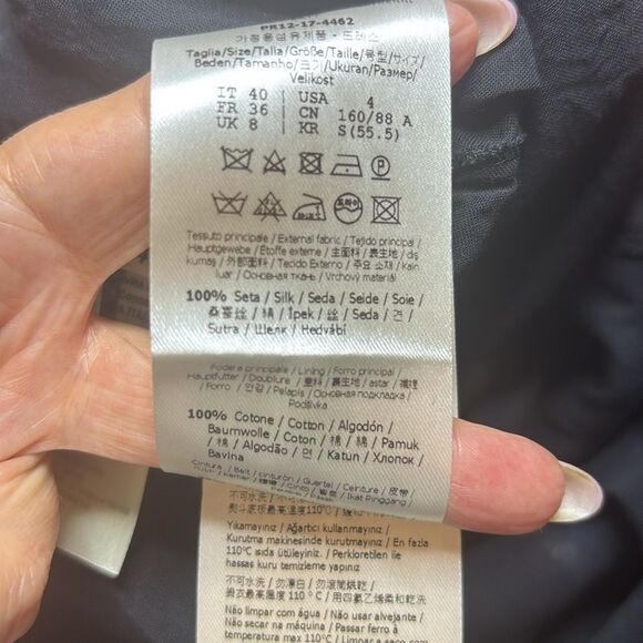 Fendi Elegant Striped Cold Shoulder mini Dress, US4 - Picture 11 of 11